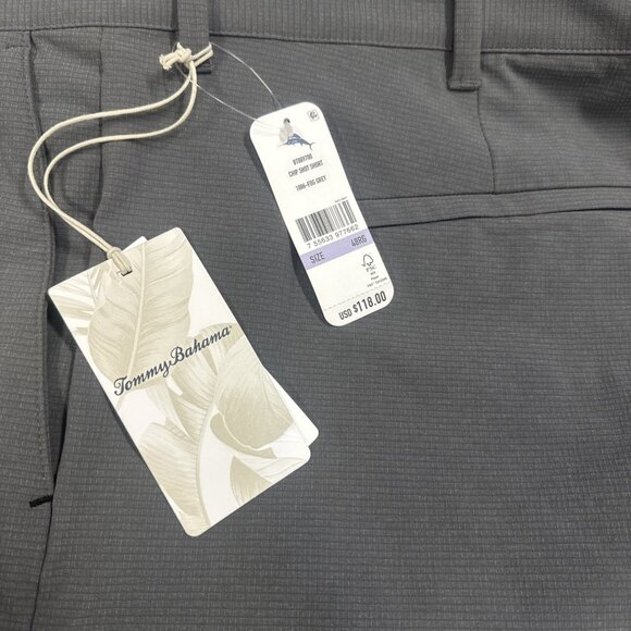 Tommy Bahama Men's Big & Tall Size 48RG Fog Grey 10" Chip Shot Performance Short - Picture 10 of 11